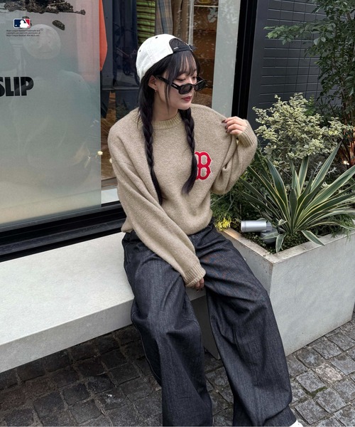 別注】MLB/ラメジャガードロゴニット（ニット/セーター）｜sedacle