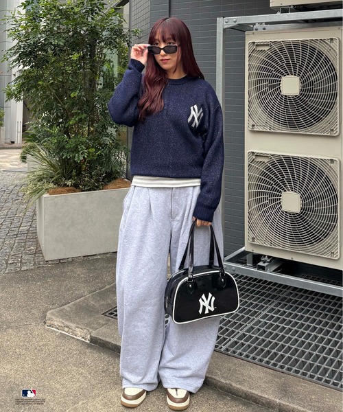 sedacle(セダクル)の「【別注】MLB/ラメジャガードロゴニット(ニット/セーター・メンズ・グレー/ネイビー/ベージュ・LARGE/MEDIUM/SMALL)」の19枚目の写真