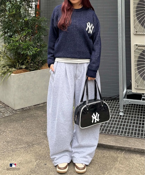 sedacle(セダクル)の「【別注】MLB/ラメジャガードロゴニット(ニット/セーター・メンズ・グレー/ネイビー/ベージュ・LARGE/MEDIUM/SMALL)」の18枚目の写真
