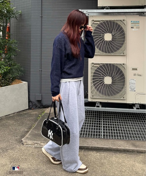 sedacle(セダクル)の「【別注】MLB/ラメジャガードロゴニット(ニット/セーター・メンズ・グレー/ネイビー/ベージュ・LARGE/MEDIUM/SMALL)」の22枚目の写真