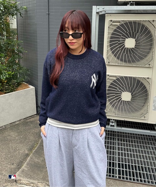 別注】MLB/ラメジャガードロゴニット（ニット/セーター）｜sedacle