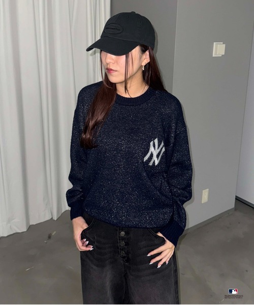 別注】MLB/ラメジャガードロゴニット（ニット/セーター）｜sedacle