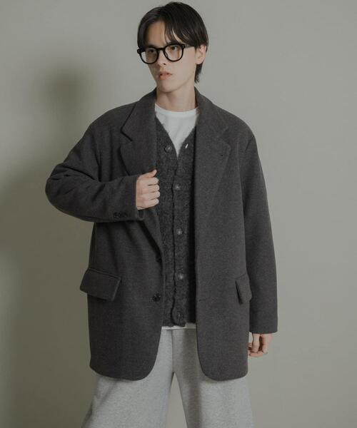 SENSE OF PLACE by URBAN RESEARCH(センスオブプレイスバイアーバンリサーチ)の「ルーズミドルジャケット(その他アウター・メンズ・ブラック/チャコールグレー/ライトベージュ・LARGE/MEDIUM)」の12枚目の写真