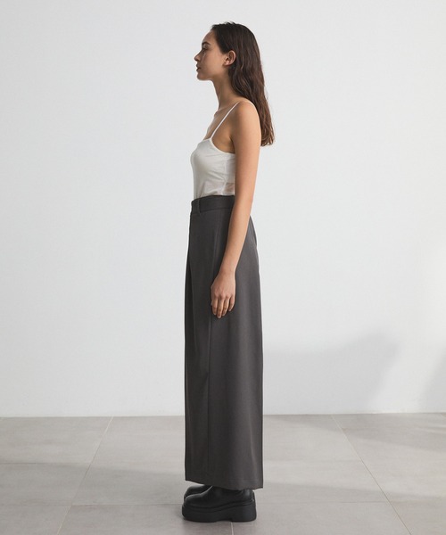 CITY TOKYO（シティトウキョウ）の「Cross Wrap Pants/クロスラップパンツ/ワイドパンツ（その他パンツ・レディース・ブラック/チャコールグレー・1/3/2）」の7枚目の写真