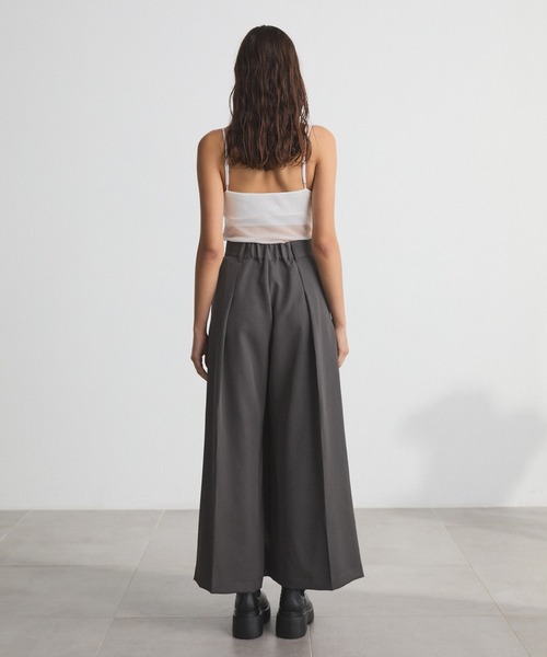 CITY TOKYO（シティトウキョウ）の「Cross Wrap Pants/クロスラップパンツ/ワイドパンツ（その他パンツ・レディース・ブラック/チャコールグレー・1/3/2）」の8枚目の写真