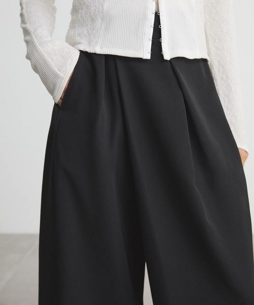 CITY TOKYO（シティトウキョウ）の「Cross Wrap Pants/クロスラップパンツ/ワイドパンツ（その他パンツ・レディース・ブラック/チャコールグレー・1/3/2）」の15枚目の写真