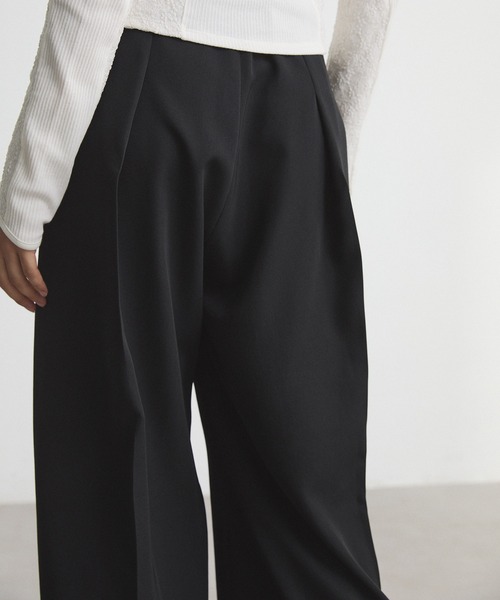 CITY TOKYO（シティトウキョウ）の「Cross Wrap Pants/クロスラップパンツ/ワイドパンツ（その他パンツ・レディース・ブラック/チャコールグレー・1/3/2）」の16枚目の写真