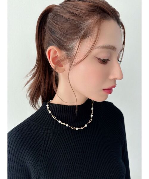 RESEXXY（リゼクシー）の「バロックパールチェーンネックレス（ネックレス・レディース・シルバー/ゴールド・FREE）」の3枚目の写真