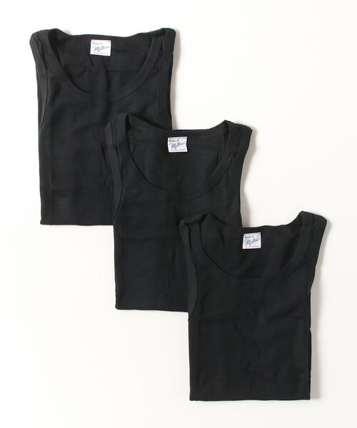MILLER（ミラー）の「Robert P. Miller / 3P パネルリブ タンクトップ 3枚組  / 133C（タンクトップ・メンズ・その他4/その他1/その他2/その他3・MEDIUM/LARGE/X-LARGE）」の3枚目の写真