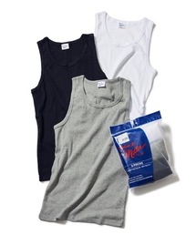 MILLER | Robert P. Miller / 3P パネルリブ タンクトップ 3枚組  / 133C(タンクトップ)