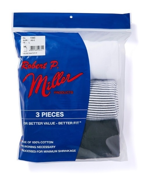 MILLER（ミラー）の「Robert P. Miller / 3P パネルリブ タンクトップ 3枚組  / 133C（タンクトップ・メンズ・その他4/その他1/その他2/その他3・MEDIUM/LARGE/X-LARGE）」の6枚目の写真