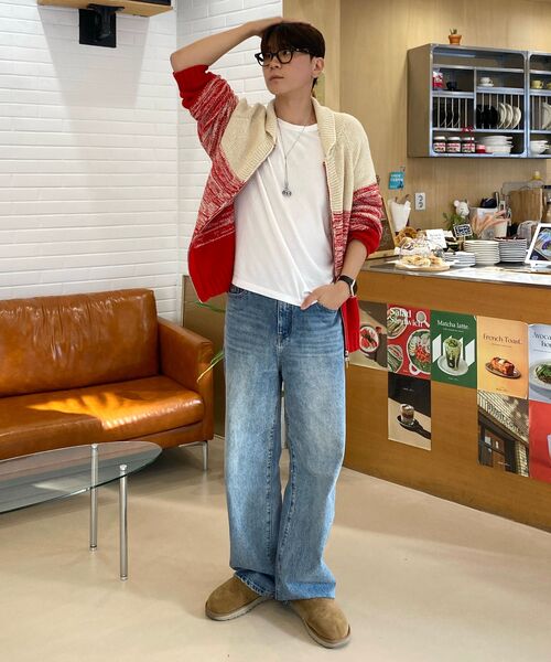 SUARE(スアレ)の「ウールグラデーションコーウィチャンニットレッド(ニット/セーター・レディース・レッド・MEDIUM/LARGE)」の2枚目の写真