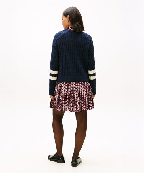 TOMMY HILFIGER(トミーヒルフィガー)の「テクスチャードグラフィッククルーネックセーター(ニット/セーター・レディース・イエロー/グレー/マルチ・X-SMALL/XX-SMALL)」の5枚目の写真