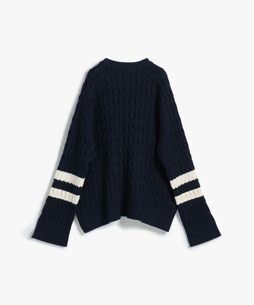 TOMMY HILFIGER(トミーヒルフィガー)の「テクスチャードグラフィッククルーネックセーター(ニット/セーター・レディース・イエロー/グレー/マルチ・X-SMALL/XX-SMALL)」の8枚目の写真