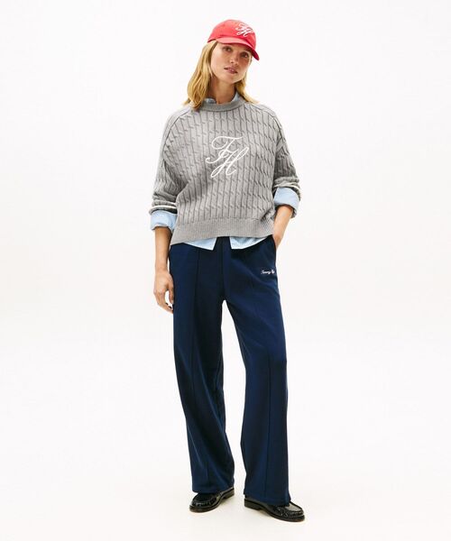 TOMMY HILFIGER(トミーヒルフィガー)の「テクスチャードグラフィッククルーネックセーター(ニット/セーター・レディース・イエロー/グレー/マルチ・X-SMALL/XX-SMALL)」の11枚目の写真