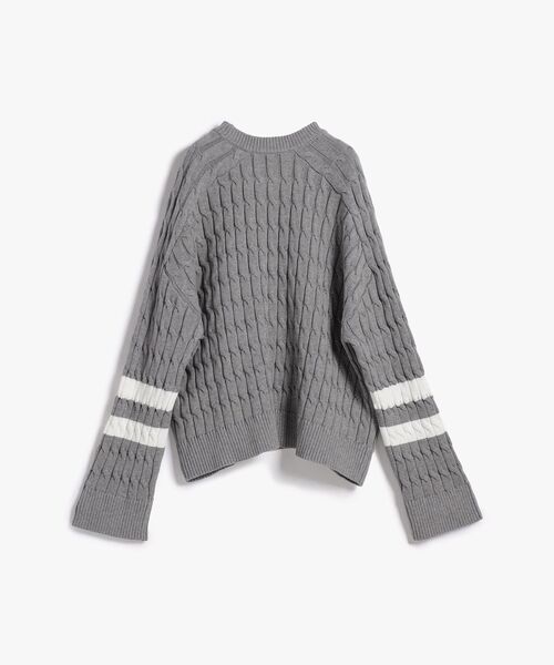TOMMY HILFIGER(トミーヒルフィガー)の「テクスチャードグラフィッククルーネックセーター(ニット/セーター・レディース・イエロー/グレー/マルチ・X-SMALL/XX-SMALL)」の13枚目の写真
