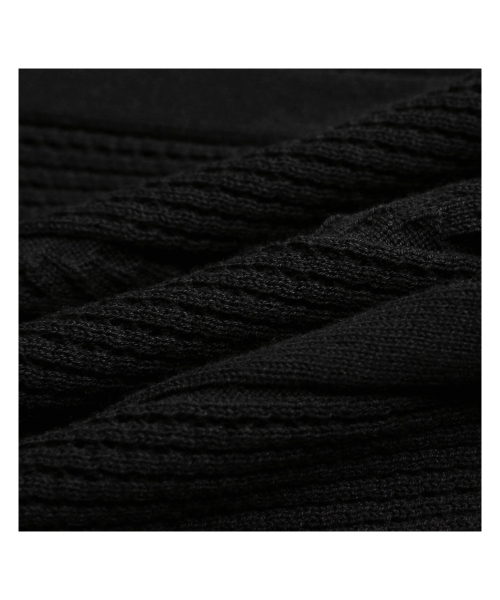 sortie(ソルティ)の「Mesh Mixed Crochet Polo Knit (Black)(ポロシャツ・メンズ・その他・LARGE/X-LARGE/MEDIUM)」の7枚目の写真