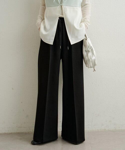 Omekashi（オメカシ）の「ポンチイージーパンツ（その他パンツ・レディース・グレー/アイボリー/ブラック・36/38）」の2枚目の写真