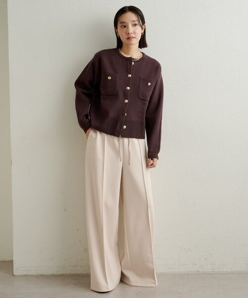 Omekashi（オメカシ）の「ポンチイージーパンツ（その他パンツ・レディース・グレー/アイボリー/ブラック・36/38）」の11枚目の写真