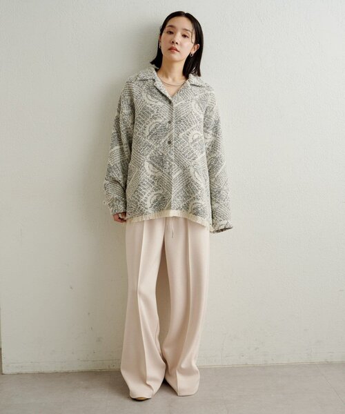 Omekashi（オメカシ）の「ポンチイージーパンツ（その他パンツ・レディース・グレー/アイボリー/ブラック・36/38）」の15枚目の写真