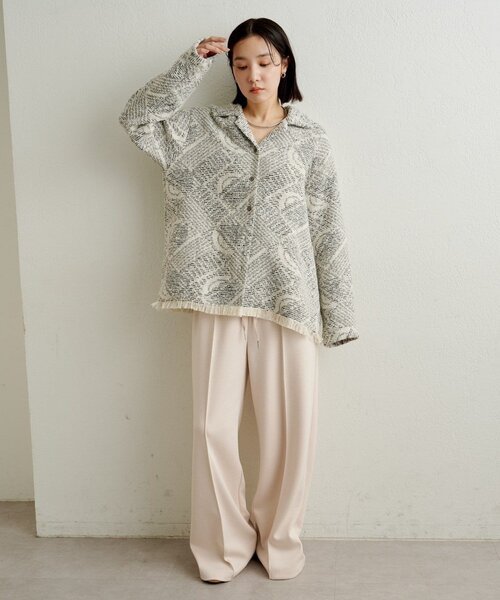 Omekashi（オメカシ）の「ポンチイージーパンツ（その他パンツ・レディース・グレー/アイボリー/ブラック・36/38）」の16枚目の写真