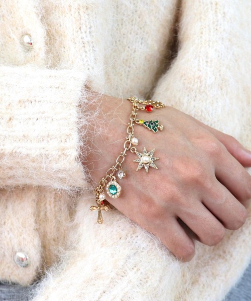 Three Four Time（ｽﾘｰﾌｫｰﾀｲﾑ）の「【X"mas】Christmasチャームブレスレット（ブレスレット・レディース・マルチ・FREE）」の2枚目の写真