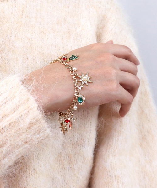 Three Four Time（ｽﾘｰﾌｫｰﾀｲﾑ）の「【X"mas】Christmasチャームブレスレット（ブレスレット・レディース・マルチ・FREE）」の3枚目の写真