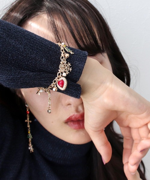 Three Four Time（ｽﾘｰﾌｫｰﾀｲﾑ）の「【X"mas】Christmasチャームブレスレット（ブレスレット・レディース・マルチ・FREE）」の6枚目の写真