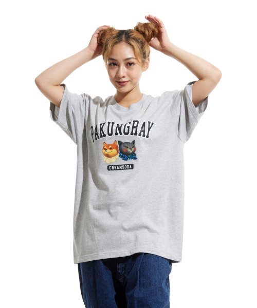 CREAM SODA LAB(クリームソーダラボ)の「ピエンジロゴ 半袖Tシャツ グレー(Tシャツ/カットソー・メンズ・その他・LARGE/MEDIUM/X-LARGE/XX-LARGE)」の2枚目の写真