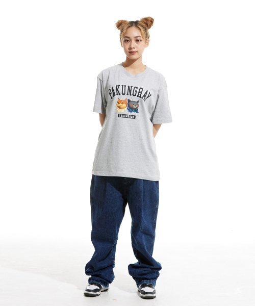 CREAM SODA LAB(クリームソーダラボ)の「ピエンジロゴ 半袖Tシャツ グレー(Tシャツ/カットソー・メンズ・その他・LARGE/MEDIUM/X-LARGE/XX-LARGE)」の4枚目の写真
