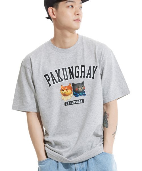 CREAM SODA LAB(クリームソーダラボ)の「ピエンジロゴ 半袖Tシャツ グレー(Tシャツ/カットソー・メンズ・その他・LARGE/MEDIUM/X-LARGE/XX-LARGE)」の6枚目の写真