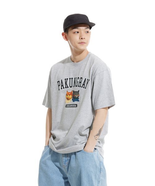 CREAM SODA LAB(クリームソーダラボ)の「ピエンジロゴ 半袖Tシャツ グレー(Tシャツ/カットソー・メンズ・その他・LARGE/MEDIUM/X-LARGE/XX-LARGE)」の7枚目の写真