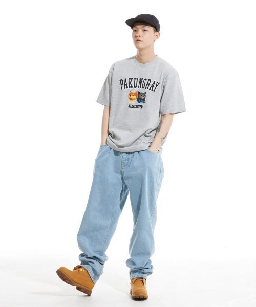 CREAM SODA LAB(クリームソーダラボ)の「ピエンジロゴ 半袖Tシャツ グレー(Tシャツ/カットソー・メンズ・その他・LARGE/MEDIUM/X-LARGE/XX-LARGE)」の9枚目の写真