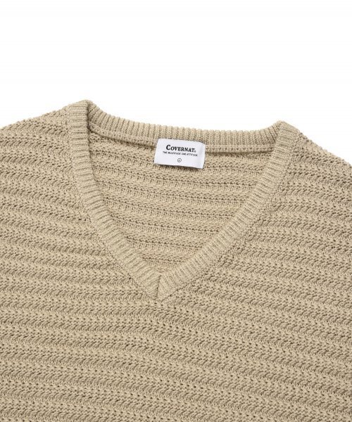 COVERNAT(カバーナット)の「Vネックニットベストベージュ(ベスト・レディース・その他・LARGE/MEDIUM/SMALL/X-LARGE/XX-LARGE)」の3枚目の写真