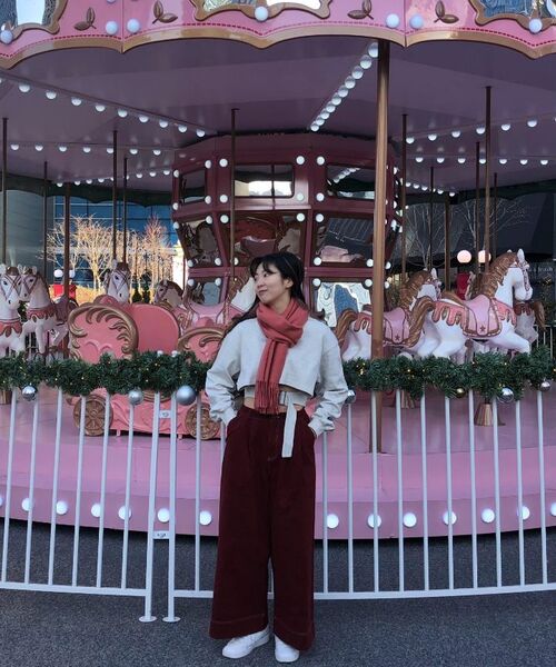 KOLEAT（コレット）の「[起毛ver.] ワイドコットンスティッチパンツ [レッド] KCL.（その他パンツ・レディース・その他・SMALL/MEDIUM）」の7枚目の写真