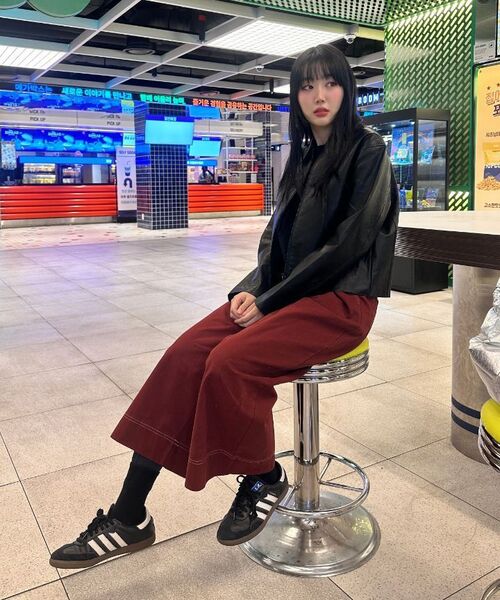 KOLEAT（コレット）の「[起毛ver.] ワイドコットンスティッチパンツ [レッド] KCL.（その他パンツ・レディース・その他・SMALL/MEDIUM）」の8枚目の写真