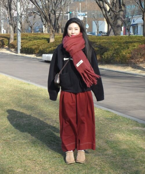 KOLEAT（コレット）の「[起毛ver.] ワイドコットンスティッチパンツ [レッド] KCL.（その他パンツ・レディース・その他・SMALL/MEDIUM）」の13枚目の写真