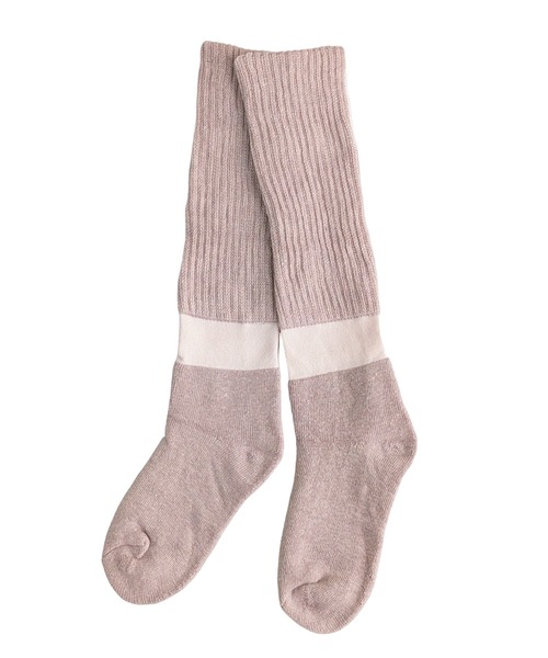 box408（ボックスヨンマルハチ）の「あったかハイソックス（ソックス/靴下・レディース・ライトグレー/コーラルピンク/ブラック/ピンクベージュ・S(22-25cm)）」の3枚目の写真