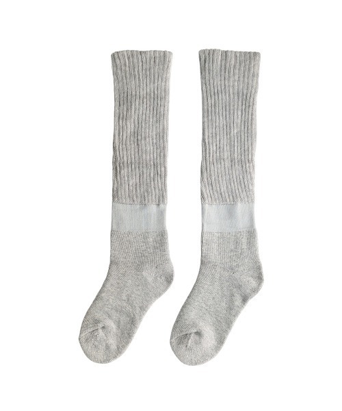 box408（ボックスヨンマルハチ）の「あったかハイソックス（ソックス/靴下・レディース・ライトグレー/コーラルピンク/ブラック/ピンクベージュ・S(22-25cm)）」の18枚目の写真