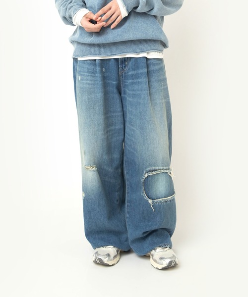 RNA-N（アールエヌエーエヌ）の「R4420 タックルーズデニム（デニムパンツ・レディース・ブルー系その他・FREE）」の15枚目の写真