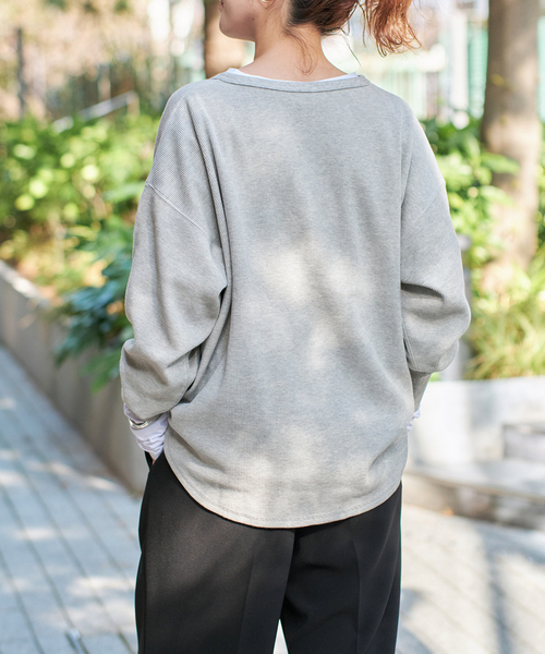 Spick & Span（スピックアンドスパン）の「《WEB限定 / 追加4》2枚SETヘンリーネックプルオーバー（Tシャツ/カットソー・レディース・マルチ/その他1/その他6・FREE）」の22枚目の写真
