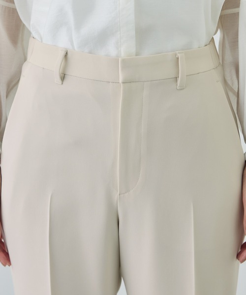 ROPE'（ロペ）の「トリアセダブルクロス テーパードパンツ/イージーケア・セットアップ対応・26SS（その他パンツ・レディース・ベージュ/ネイビー・36/38/40）」の6枚目の写真