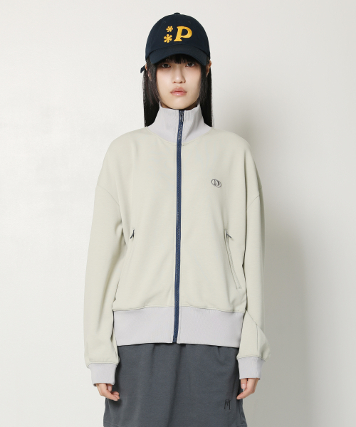 PIECEMAKER(ピースメーカー)の「COLOR BLOCK TRACK ZIP UP JACKET (CHARCOAL)(ナイロンジャケット・レディース・その他・FREE)」の5枚目の写真