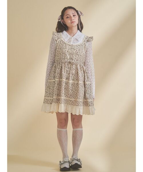 merry jenny（メリージェニー）の「fog color blocking cardigan（シャツ/ブラウス・レディース・ベージュ/ブルー/オフホワイト・FREE）」の17枚目の写真