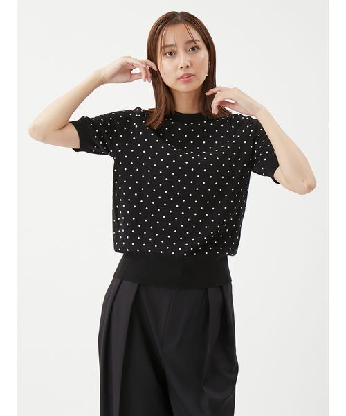 Mila Owen(ミラオーウェン)の「【NEW YEAR'S SPECIAL ITEM】アンサンブルニット/カーディガン(カーディガン/ボレロ・レディース・ライム/ピンク/ドット/グレー/ターコイズブルー・F)」の8枚目の写真