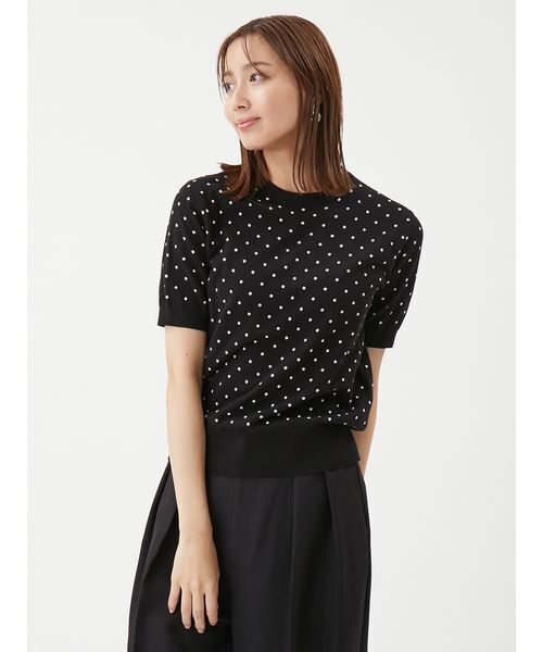 Mila Owen(ミラオーウェン)の「【NEW YEAR'S SPECIAL ITEM】アンサンブルニット/カーディガン(カーディガン/ボレロ・レディース・ライム/ピンク/ドット/グレー/ターコイズブルー・F)」の9枚目の写真