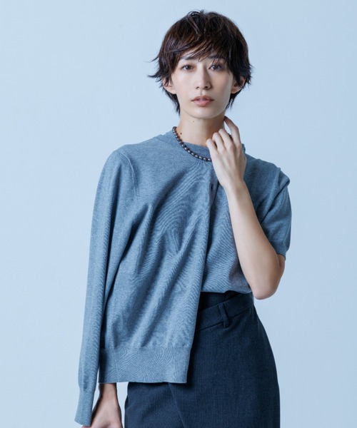 Mila Owen(ミラオーウェン)の「【NEW YEAR'S SPECIAL ITEM】アンサンブルニット/カーディガン(カーディガン/ボレロ・レディース・ライム/ピンク/ドット/グレー/ターコイズブルー・F)」の1枚目の写真