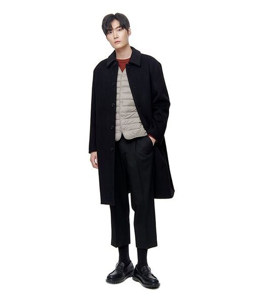 MUSINSA STANDARD（ムシンサスタンダード）の「Vネックライトダウンベスト[ベージュ]（ダウンベスト・メンズ・その他・28.5cm）」の10枚目の写真