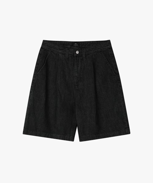 ESN(イーエスエヌ)の「エッセンシャルワンタックデニムショーツブラック(その他パンツ・メンズ・その他・LARGE/MEDIUM/X-LARGE)」の3枚目の写真