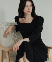 DEHEVE（デヘヴェ）の「Monika Dress [Black]（ワンピース）」